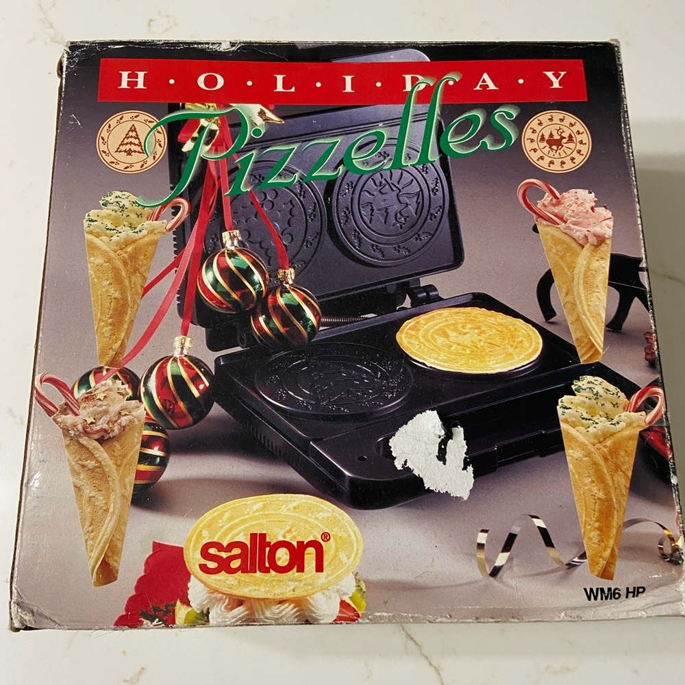 SALTON Model WM Holiday PIZZELLES Maker